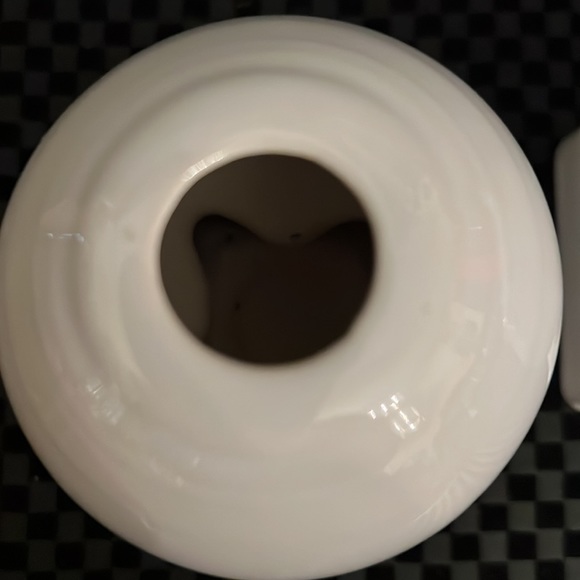 Vintage White Fiesta Ware Bulb Candle Holders - Picture 4 of 7